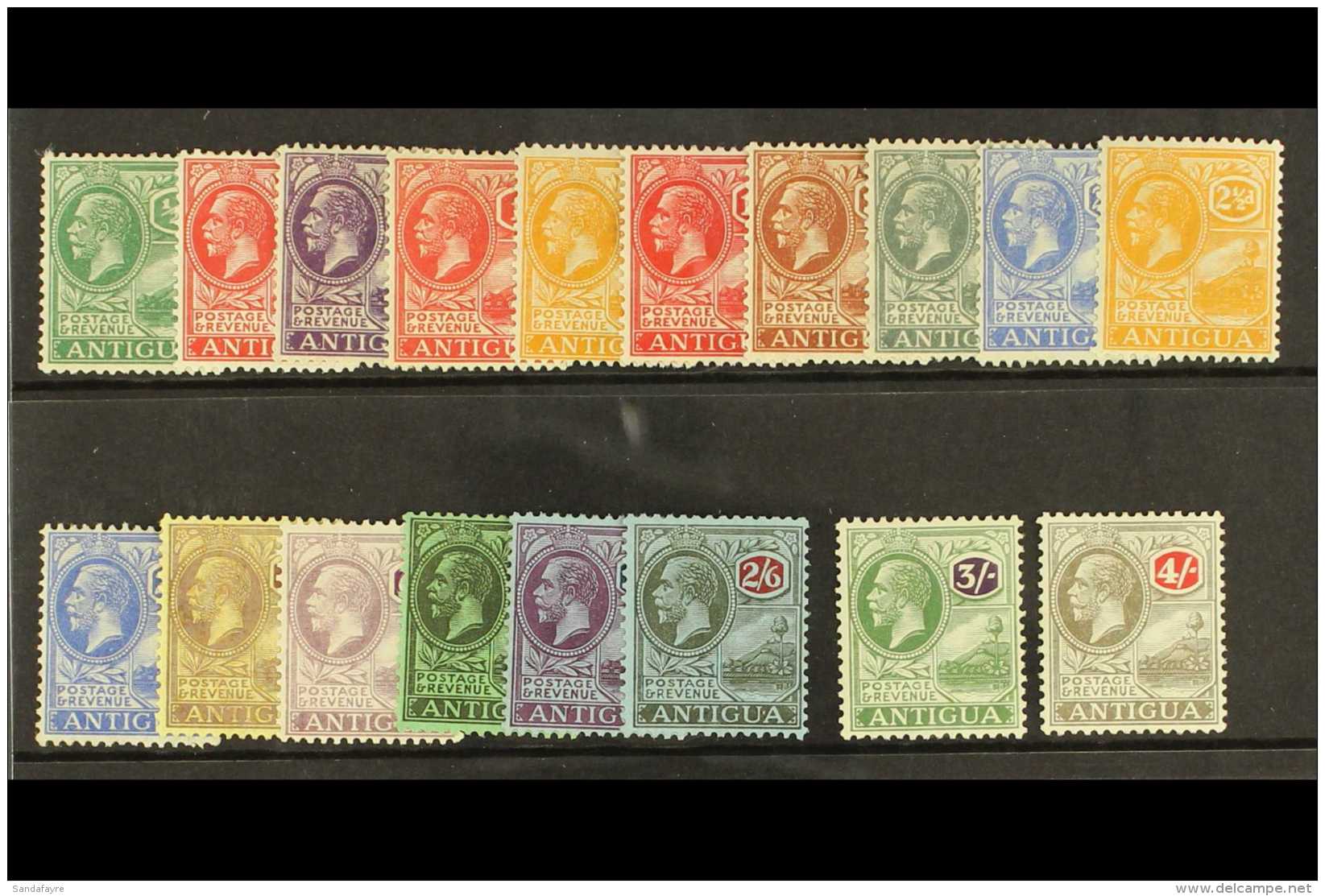 1921-29 Complete Script Set SG 62/80, Incl. Both 1d And 2&frac12;d Shades, Fine Mint. (18 Stamps) For More Images,... - Other & Unclassified