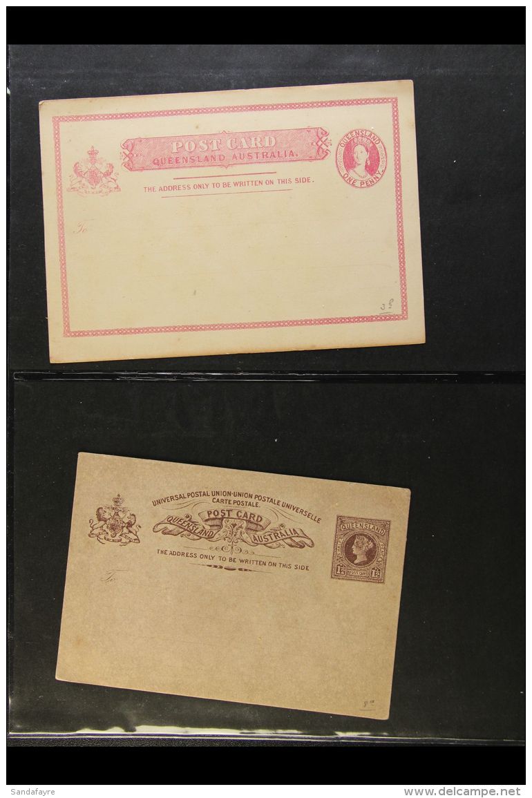 QUEENSLAND 1880's-1910's POSTAL STATIONERY Unused All Different Selection. (12 Items) For More Images, Please... - Other & Unclassified