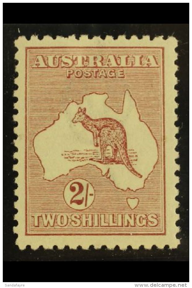 1923-24 2s Maroon Roo, Third Wmk (narrow Crown), SG 74 (BW 39), Very Fine Mint. For More Images, Please Visit... - Other & Unclassified