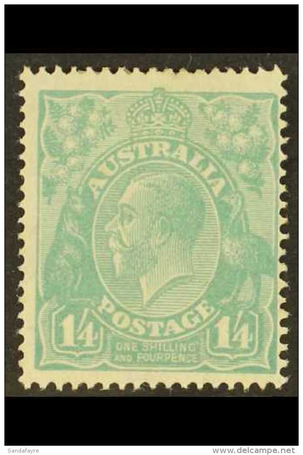 1926-30 1s.4d Pale Greenish Blue, Perf. 14, SG 93, Fine Mint. For More Images, Please Visit... - Other & Unclassified