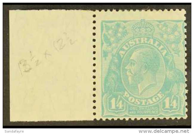 1928 1s.4d Turquoise Blue, SG 104, Fine Mint With Sheet Margin At Left. For More Images, Please Visit... - Other & Unclassified