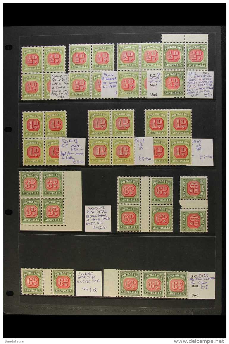 POSTAGE DUES 1938-58 SPECIALISED MULTIPLES COLLECTION. A Fine Mint Collection With Much Never Hinged That Includes... - Other & Unclassified