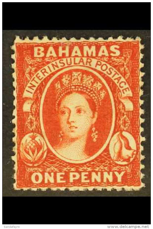1863-77 1d Scarlet-vermilion, Wmk Crown CC, Perf.14, SG 33, Never Hinged Mint, BP Basel Certificate Accompanies.... - Other & Unclassified