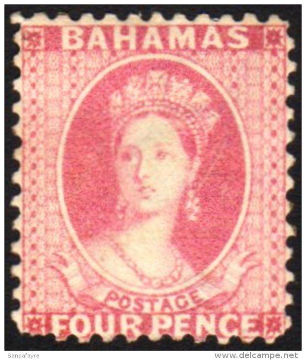 1882 4d Rose Chalon Perf 12 SG 41, Mint With Large Part Gum. One Short Perf At Base, Lovely Vivid Colour.  For... - Other & Unclassified