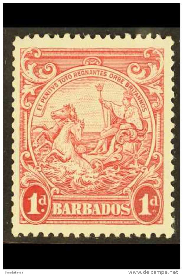 1938-47 1d Scarlet, Perf 13&frac12; X 13, SG 249, Very Fine Mint. For More Images, Please Visit... - Barbados (...-1966)