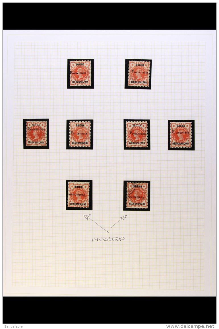 BECHUANALAND PROTECTORATE 1888-1902 Mint And Used Collection On Album Pages, Mostly Fine Condition. Note 1888-90... - Other & Unclassified