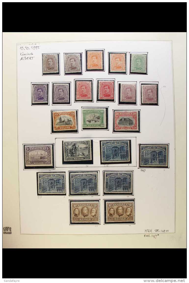 1915-1939 ATTRACTIVE FINE MINT / NEVER HINGED MINT SEMI- SPECIALIZED COLLECTION In Hingeless Mounts On Leaves In A... - Other & Unclassified