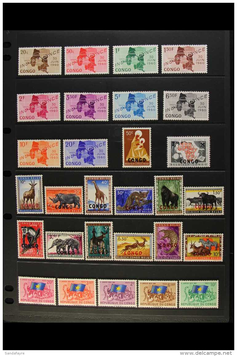 CONGO (KINSHASA) 1960-66 NHM COLLECTION. An All Different, Nhm Collection Of Complete Sets Including Some... - Other & Unclassified