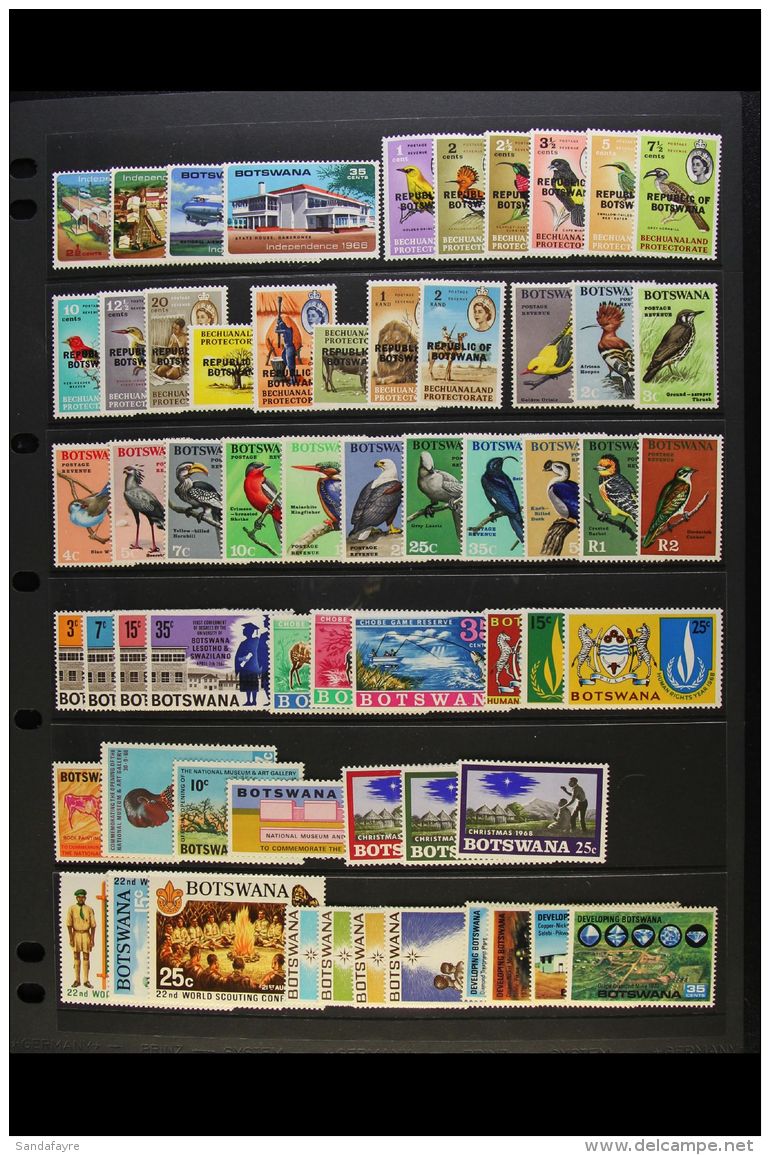 1966-83 MINT COLLECTION Majority In Complete Sets, We Note 1967 Birds, 1974 Minerals And 1978 Birds Defins Sets,... - Botswana (1966-...)