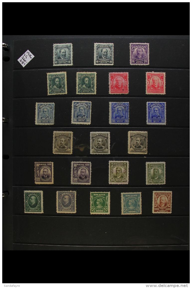 1900-1940 WITH A HIGH DEGREE OF COMPLETION Comprehensive Collection On Hagner Leaves In A Binder, Mint And Used... - Other & Unclassified