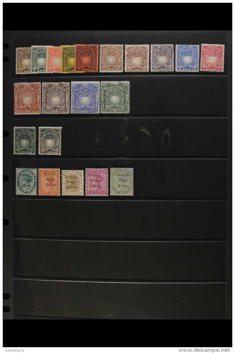 1890-96 MINT COLLECTION With 1890-95 Incl. Both 4&frac12;a, 2r To 5r, 1895-96 Incl. 6a, 8a And 1r Slate Etc,... - Africa Orientale Britannica