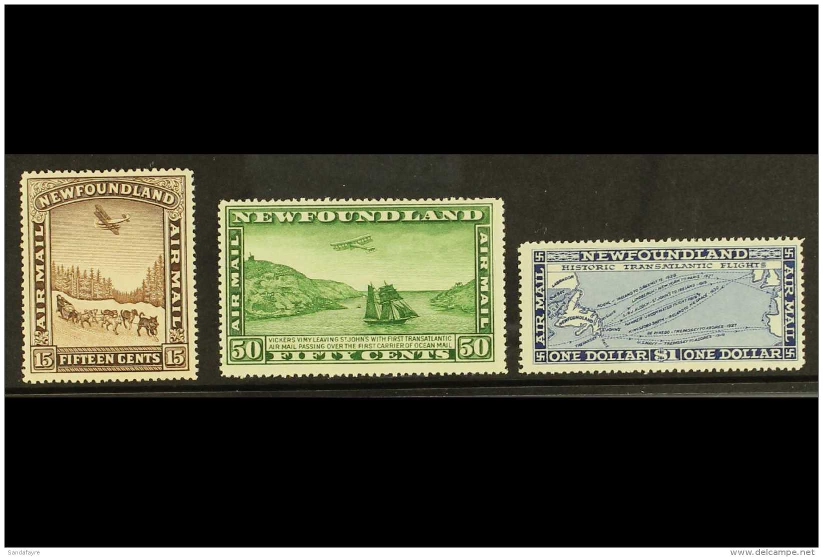 1931 Air Set Without Watermark, SG 192/4, Very Fine Lightly Hinged Mint (3 Stamps) For More Images, Please Visit... - Other & Unclassified