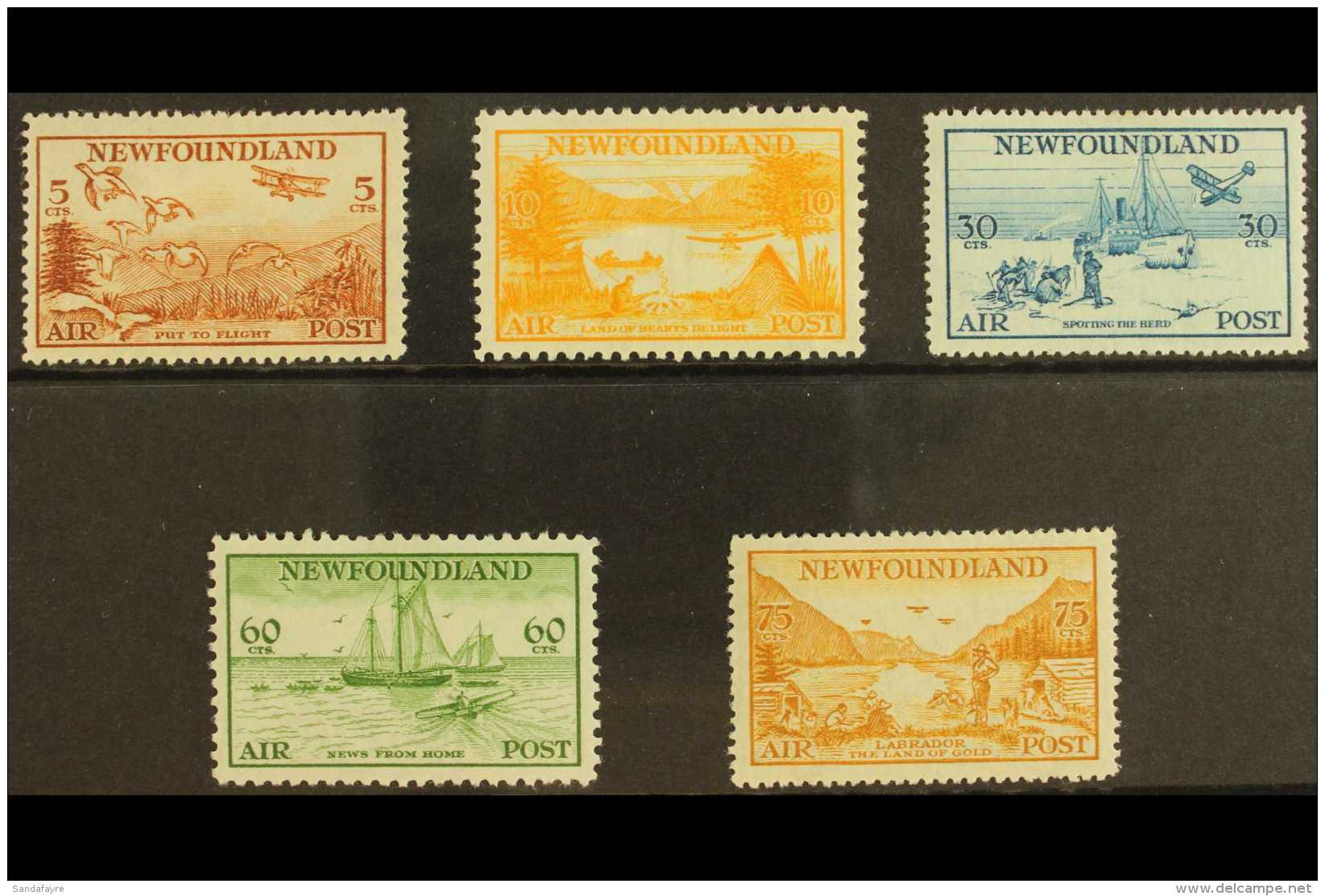 1933 Air Complete Set, SG 230/234, Very Fine Mint. (5 Stamps) For More Images, Please Visit... - Other & Unclassified