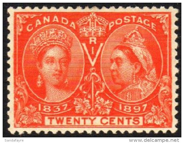 1897 20c Vermilion Jubilee, SG 133, Superb Well Centered Mint. For More Images, Please Visit... - Other & Unclassified