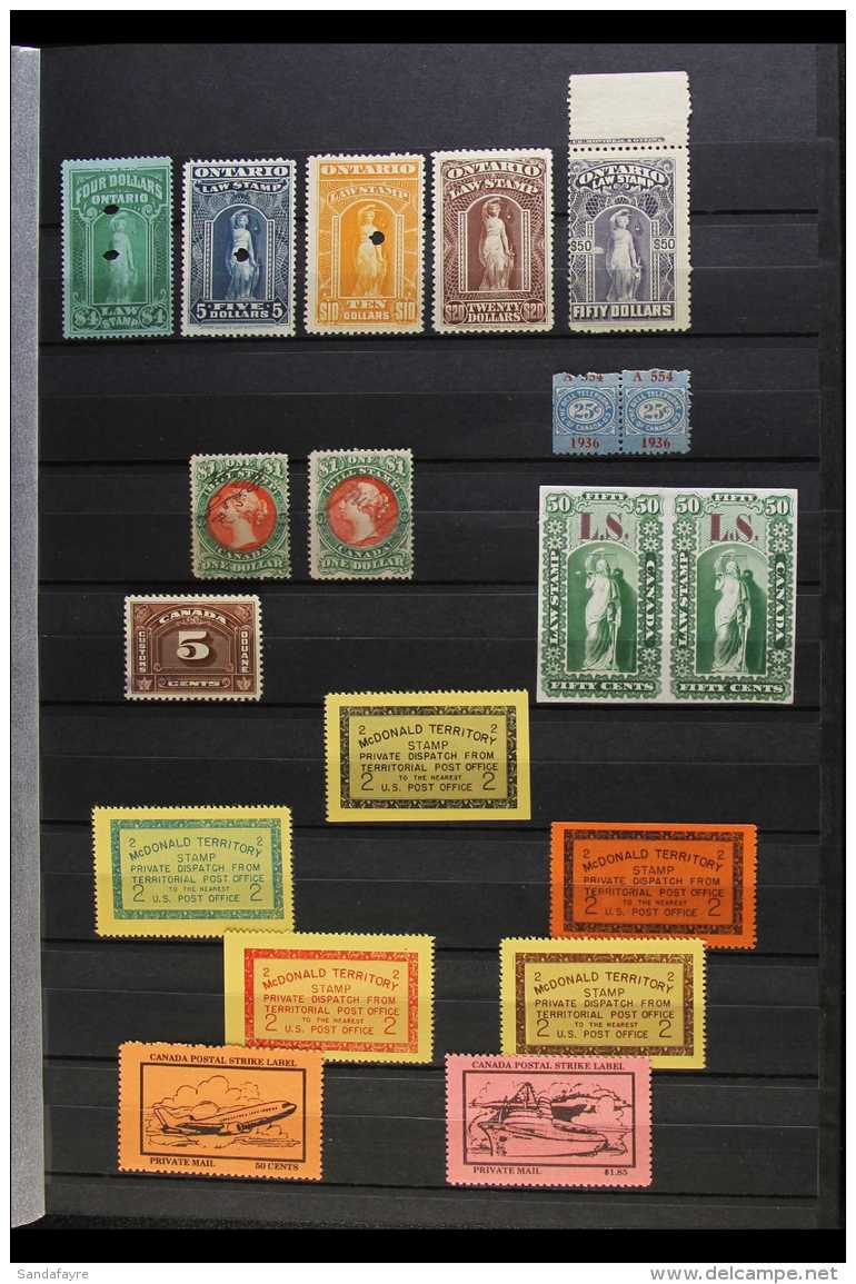 PRIVATE POST &amp; BACK OF THE BOOK 1936-61 ALL DIFFERENT COLLECTION Presented On Stock Pages With Values To $50.... - Other & Unclassified