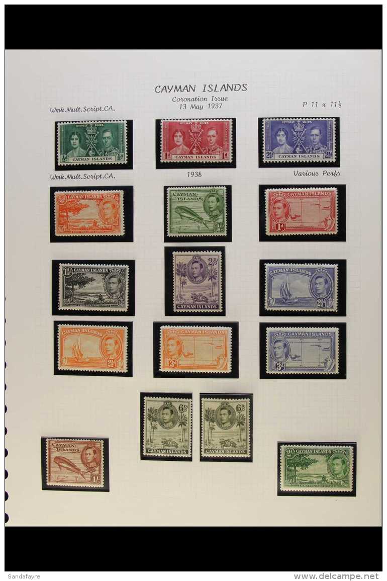 1937-50 KGVI FINE MINT COLLECTION Complete Run Of Basic KGVI Period Issues, Also Incl. Additional Perfs Or Shades... - Cayman Islands