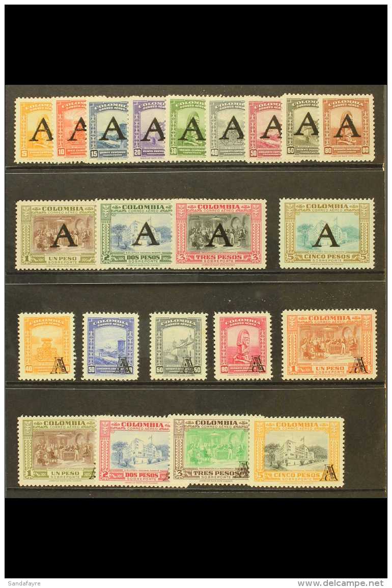 PRIVATE AIRS - AVANCIA 1950 And 1951-53 Complete Sets, SG 1/22, Very Fine Mint. (22 Stamps) For More Images,... - Colombia