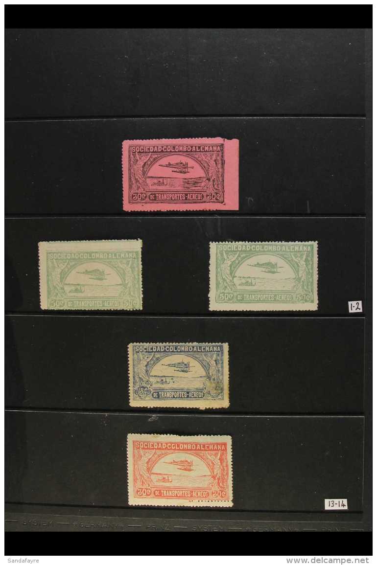 PRIVATE AIRS 1920-1953 Mint And Used Collection/accumulation On Stockleaves, Mostly Fine Condition. With SCADTA... - Colombia