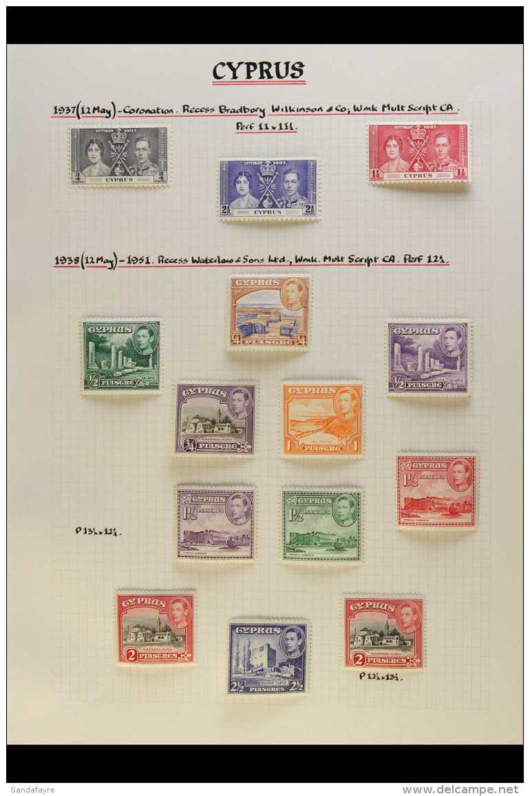 1937-1949 COMPLETE VERY FINE MINT COLLECTION On Leaves, All Different, Inc 1938-51 Pictorials Set Inc Both 18pi... - Other & Unclassified