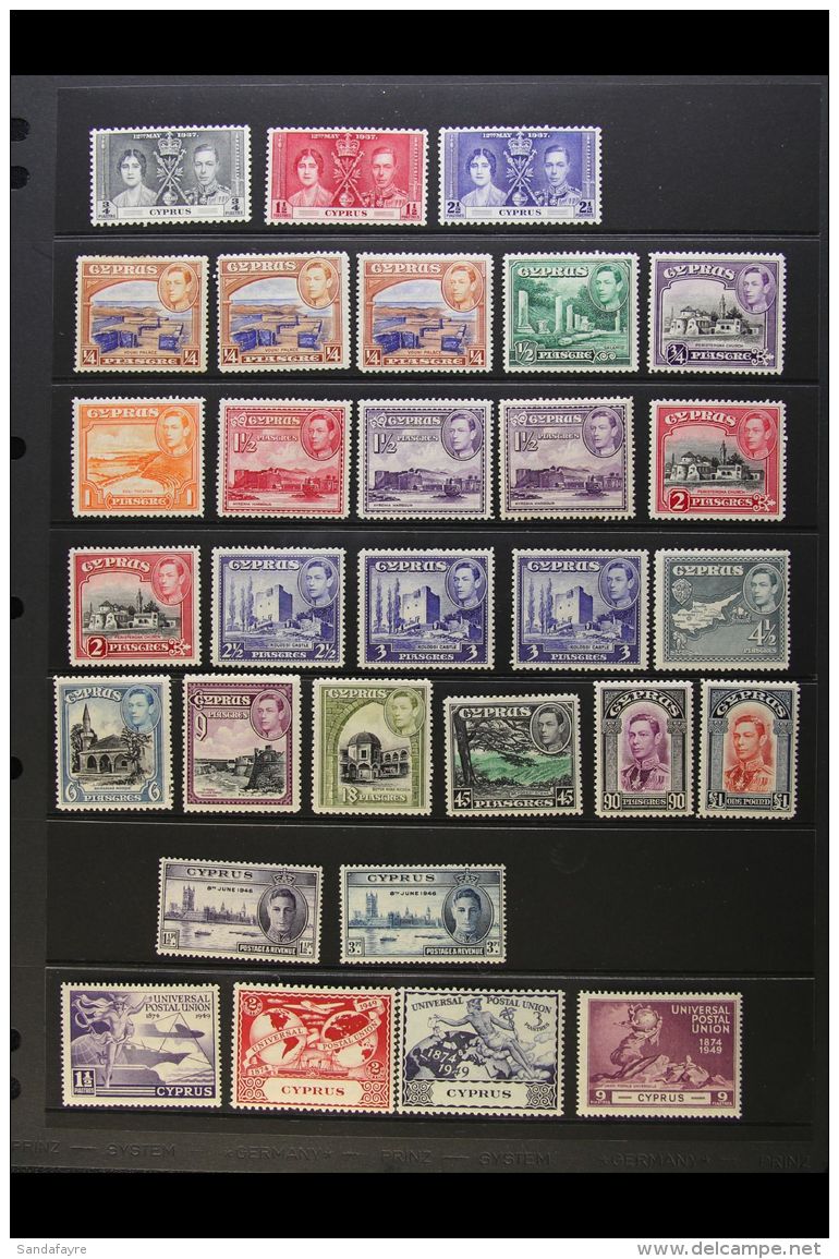 1937-51 KGVI MINT COLLECTION On A Stock Page. Includes 1938-51 Pictorials With Most Values To &pound;1 Inc... - Other & Unclassified