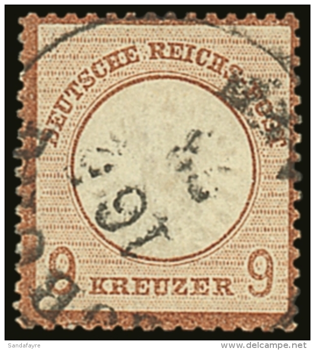 1872 9k Chestnut Large Shield, Michel 27a, SG 27, Fine Used With Light Cds Cancel, Fresh Colour. For More Images,... - Other & Unclassified