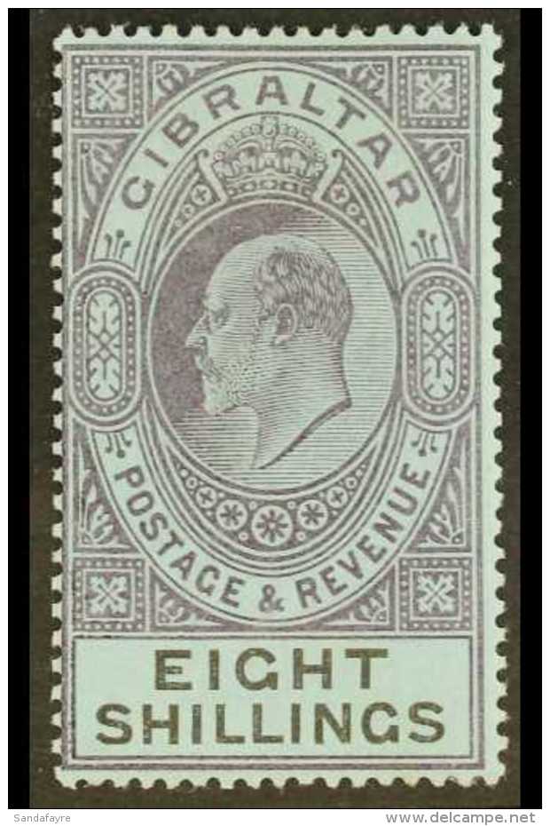 1903 (wmk CA) KEVII 8s Dull Purple And Black/blue, SG 54, Very Fine Mint. For More Images, Please Visit... - Gibraltar