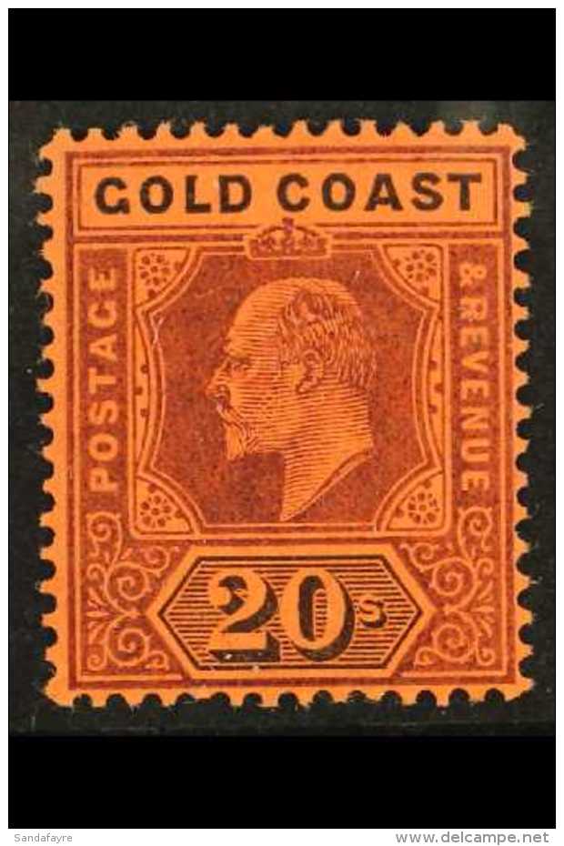 1902 20s Purple &amp; Red/black, SG 48, Very Fine Mint For More Images, Please Visit... - Gold Coast (...-1957)