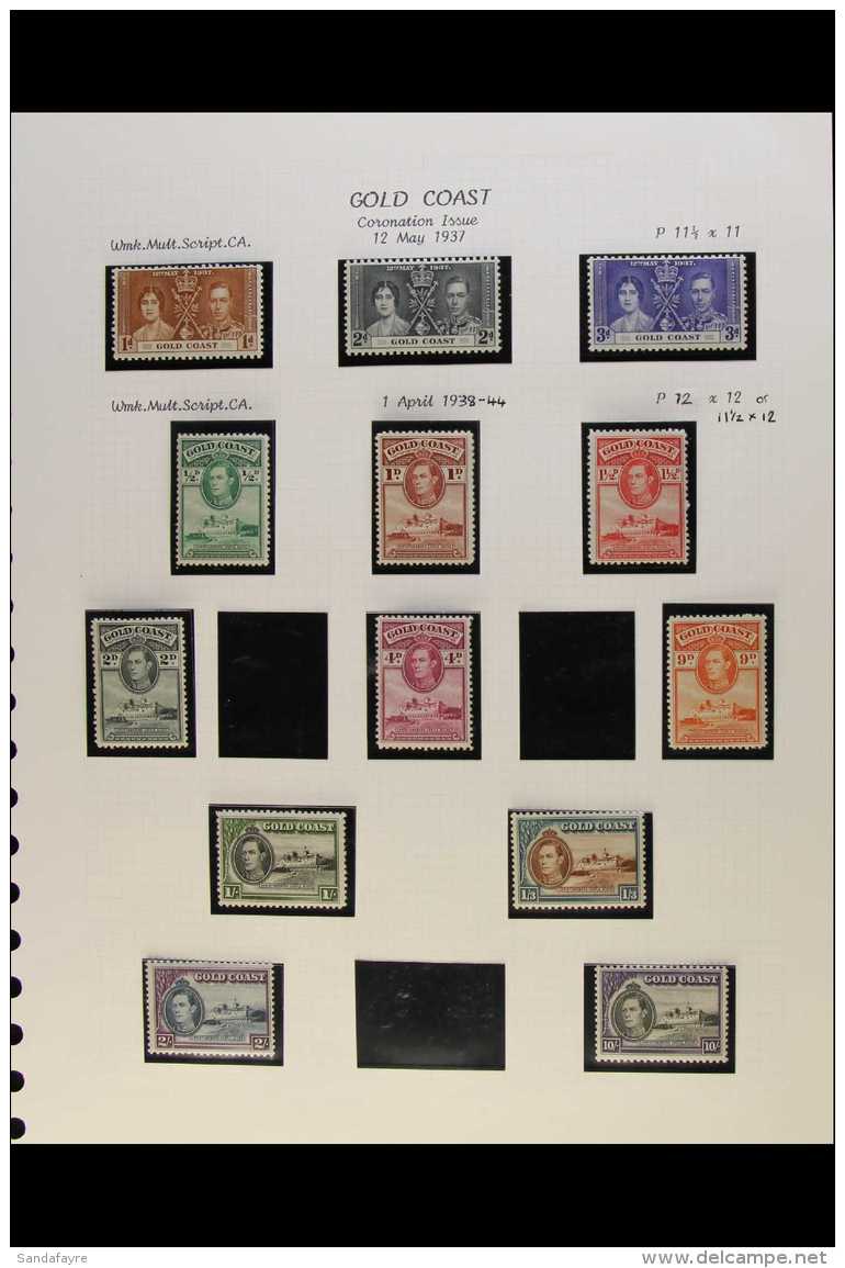 1937-52 KGVI FINE MINT COLLECTION Complete Run Of Basic KGVI Period Issues Plus A Number Of Additional Perfs Of... - Gold Coast (...-1957)