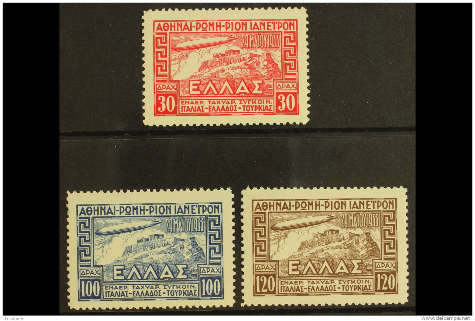 1933 Graf Zeppelin Set, Mi 352/4, Never Hinged Mint (3). For More Images, Please Visit... - Other & Unclassified