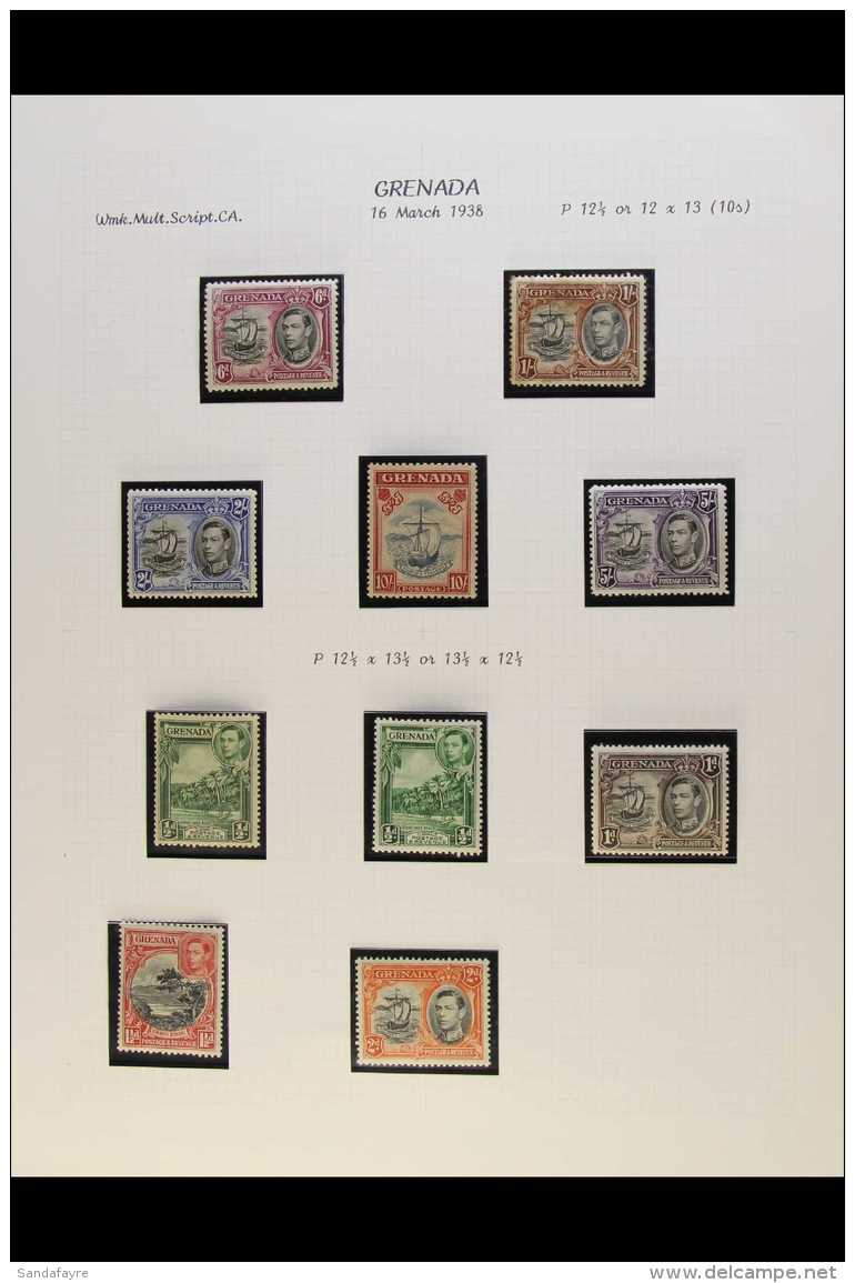 1937-51 KGVI FINE MINT COLLECTION Complete Run Of Basic KGVI Period Issues Incl. 1938-50 Defins With A Number Of... - Grenada (...-1974)