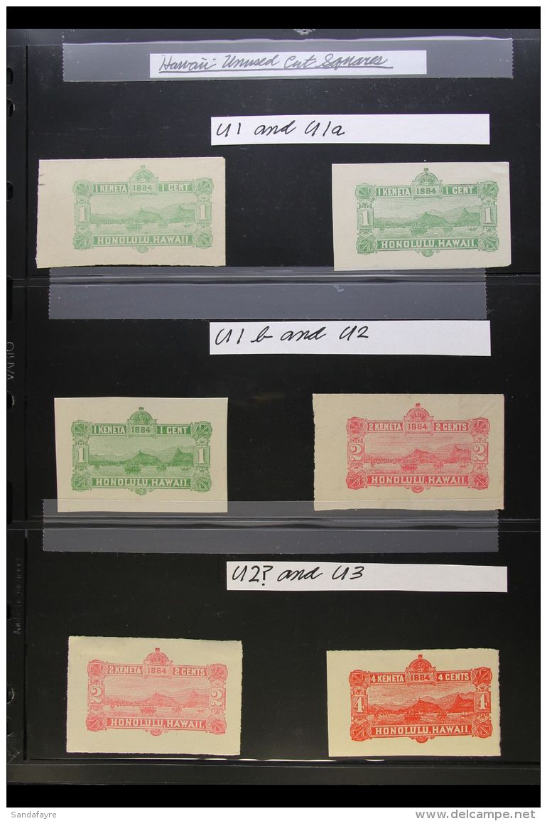 1884 - 1897 POSTAL STATIONERY INTERESTING COLLECTION Of Chiefly Used Items Sent Locally Or Uprated With US Stamps... - Hawaii