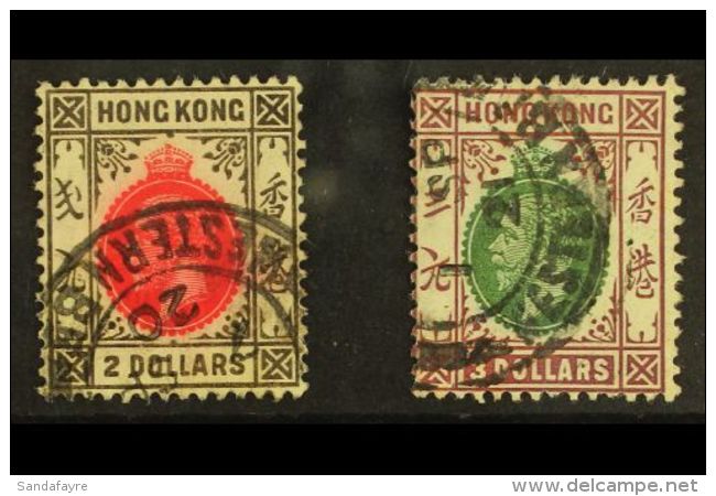 1912-21 (wmk Mult Crown CA) $2 And $3, SG 113/14, Fine Cds Used. (2 Stamps) For More Images, Please Visit... - Other & Unclassified