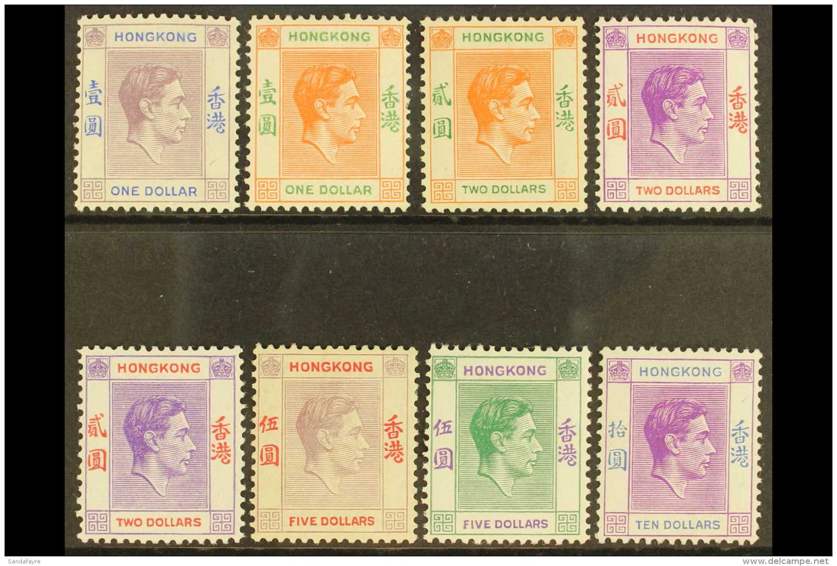 1938 - 1952 GEO VI $ VALUE SELECTION Fresh Mint Group Comprising SG 155, 156, 157, 158, 158a, 159, 160 And 162,... - Other & Unclassified
