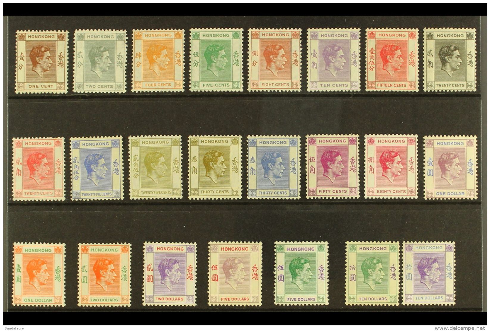 1938-52 KGVI Definitives Complete Set, SG 140/62, Very Fine Mint, Some Values Never Hinged. (23 Stamps) For More... - Other & Unclassified