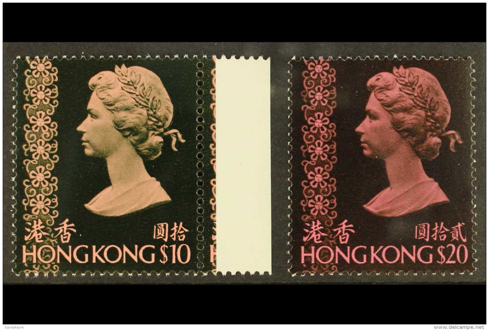 1976 No Watermark Definitive $10 And $20, SG 352/53, Very Fine Never Hinged Mint. (2 Stamps) For More Images,... - Other & Unclassified