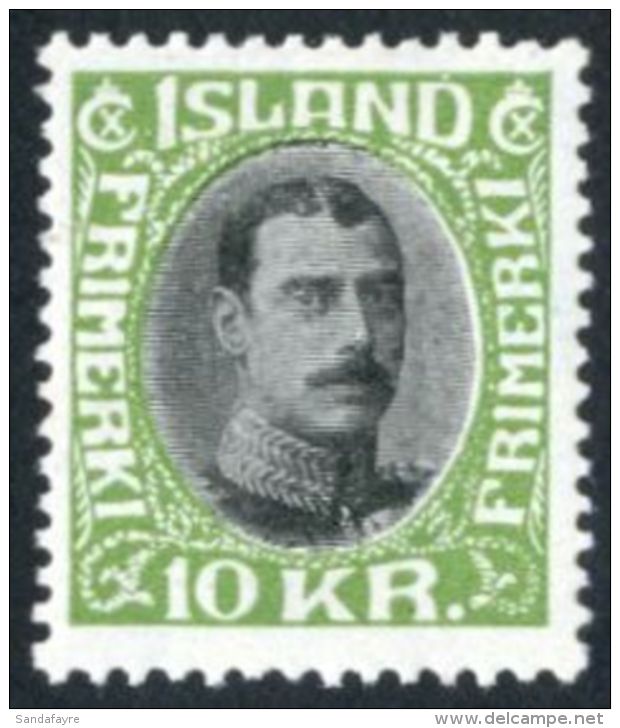 1931 10k Black &amp; Green Christian X, Type II, Fac 157, Very Fine Mint, Good Centering. For More Images, Please... - Other & Unclassified