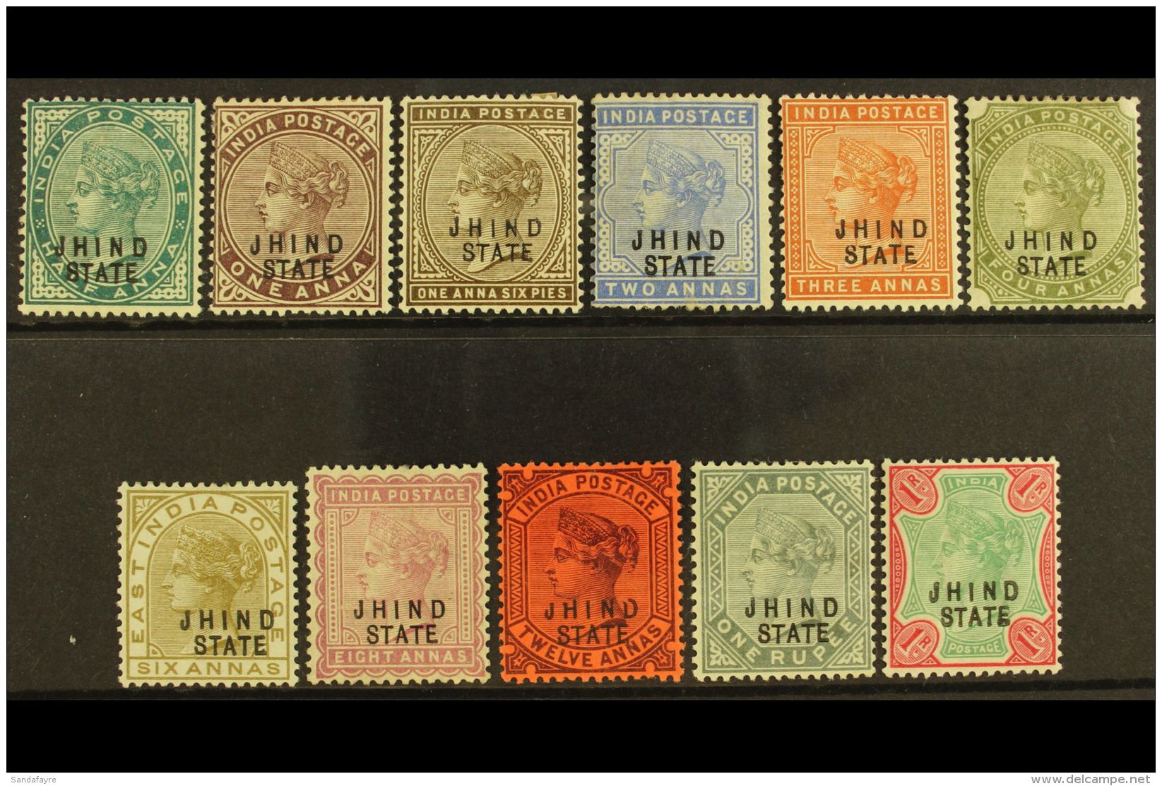 JIND 1886-99 Set To Both 1R, SG 17/32, Fine Mint. (11 Stamps) For More Images, Please Visit... - Other & Unclassified