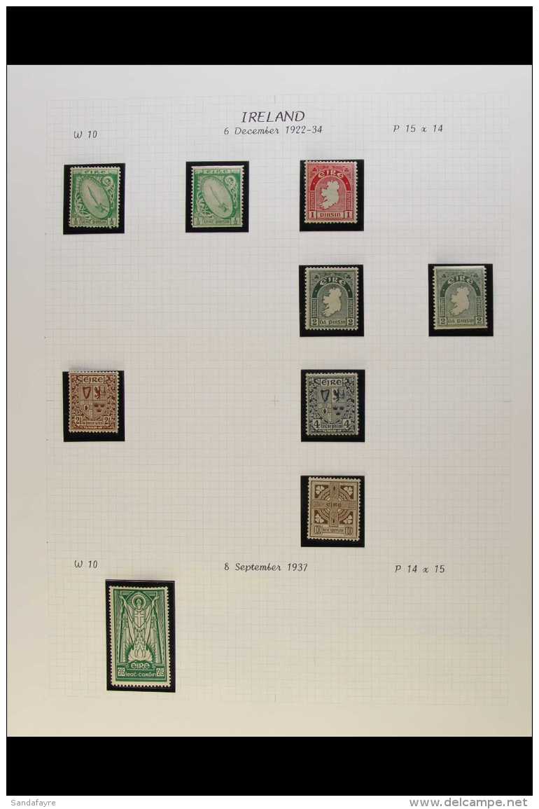 1922-50 FINE MINT COLLECTION We See 1922 Values To 10d With &frac12;d &amp; 2d Imperf X P.14 Stamps, 1937 2s6d... - Other & Unclassified