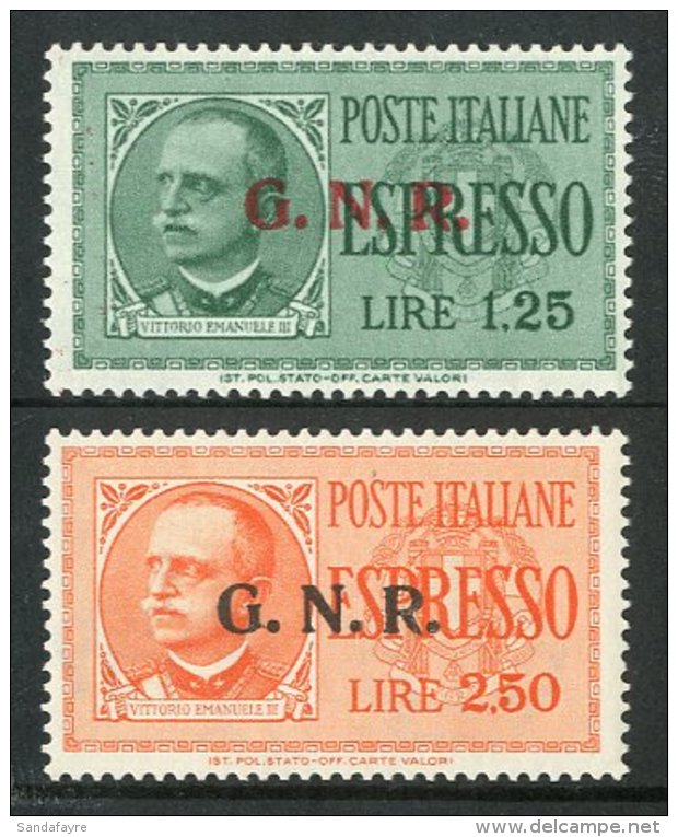 R.S.I 1944 Express Pair Ovptd Type II, Sass S1804a, Superb NHM. (2 Stamps) For More Images, Please Visit... - Unclassified