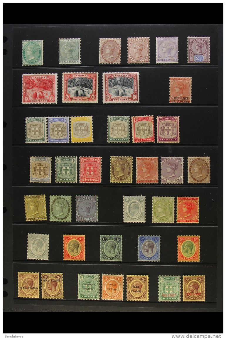 1870-1936 MINT COLLECTION. An ALL DIFFERENT Collection That Includes QV Ranges To 2s &amp; 5s, KGV Definitives To... - Jamaica (...-1961)
