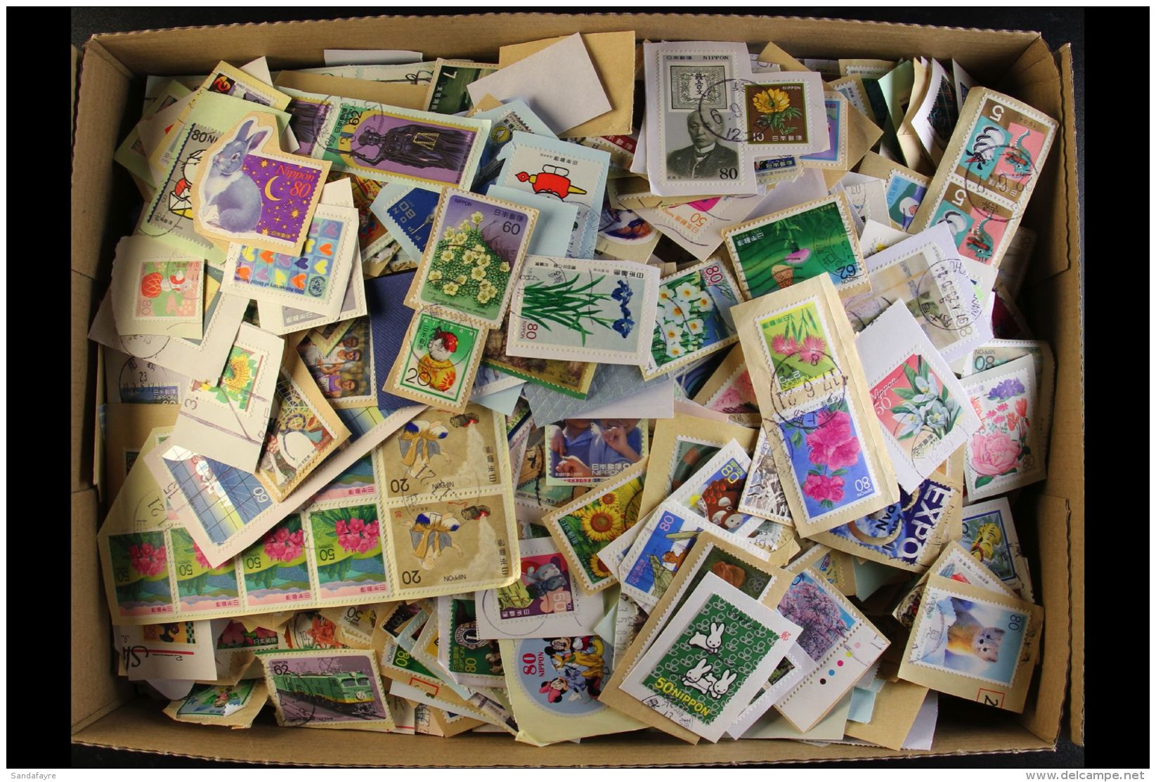 UPMARKET KILOWARE 1970's To 2000's On-paper Used Hoard Loose In A Carton. A Colourful, Attractive And Varied... - Other & Unclassified
