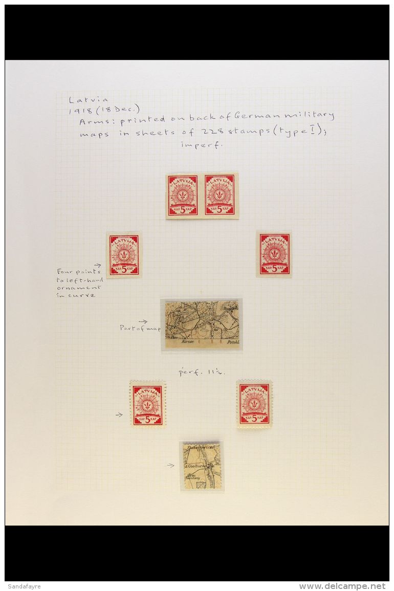 1918-1929 EXTENSIVE FINE MINT COLLECTION An Attractive Collection With A Degree Of Speciality With Perforation... - Latvia