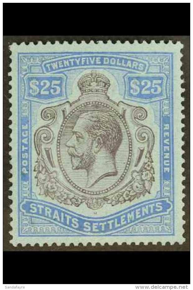 1921-33 $25 Purple &amp; Blue/blue, SG 240b, Part OG &amp; Tiny Thin. Elusive Issue For More Images, Please Visit... - Straits Settlements
