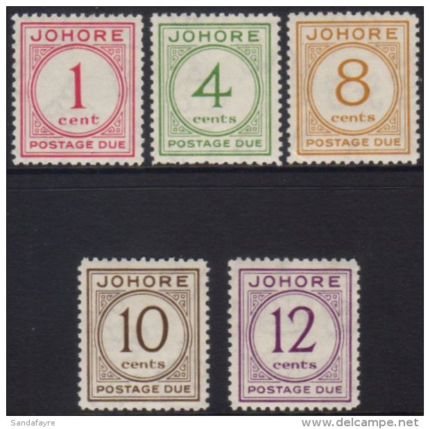 JOHORE POSTAGE DUE 1938 Complete Set, SG D1/5, Very Fine Mint (5 Stamps) For More Images, Please Visit... - Other & Unclassified