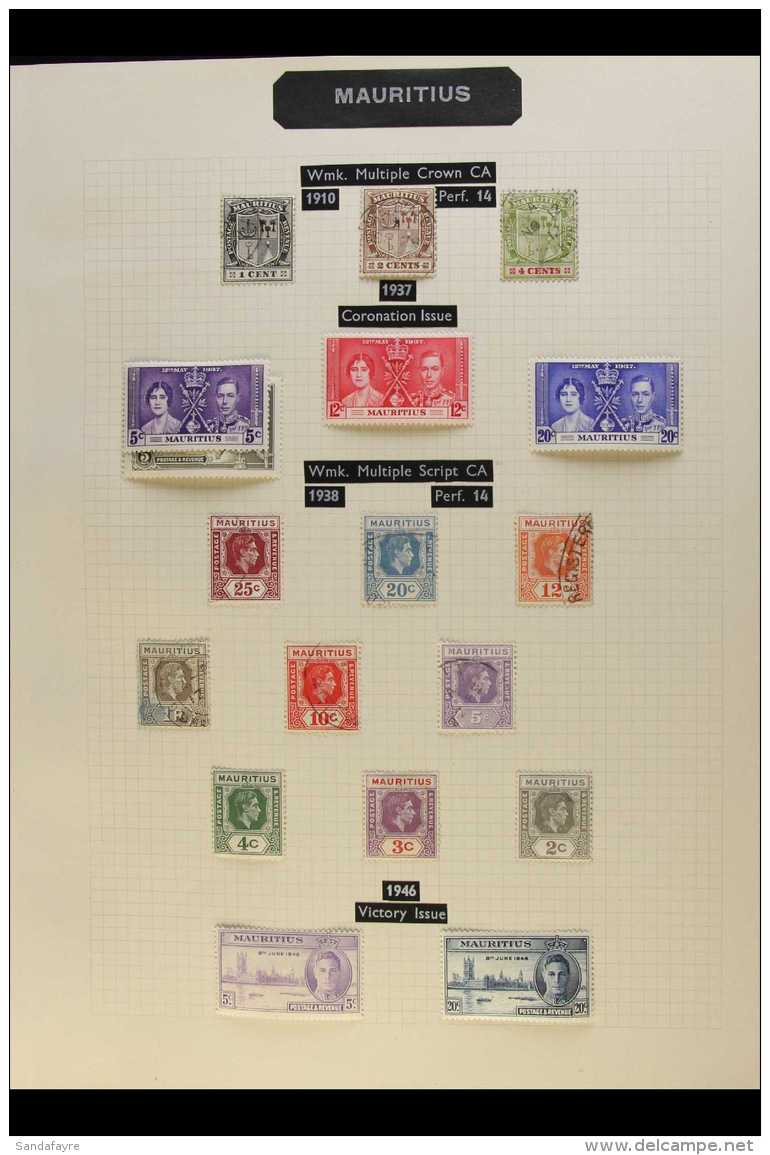 1910-2000 Clean Mint And Used Collection Of Stamps, Covers And Cards Etc, Includes 1937 20c Coronation With... - Mauritius (...-1967)