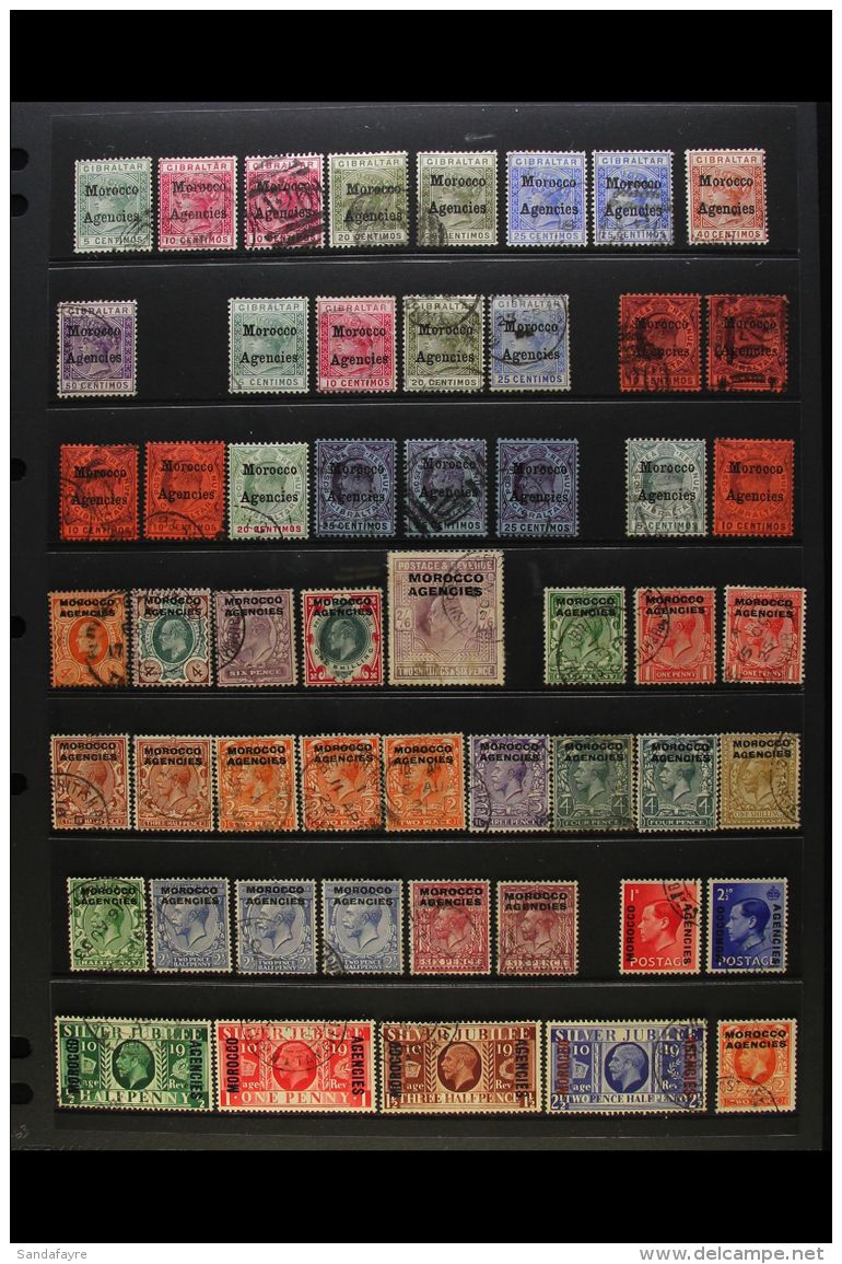 1898-1955 USED COLLECTION Presented On A Set Of Stock Pages. Includes Gibraltar Opt'd 1898-1900 To 50c, 1899 To... - Other & Unclassified