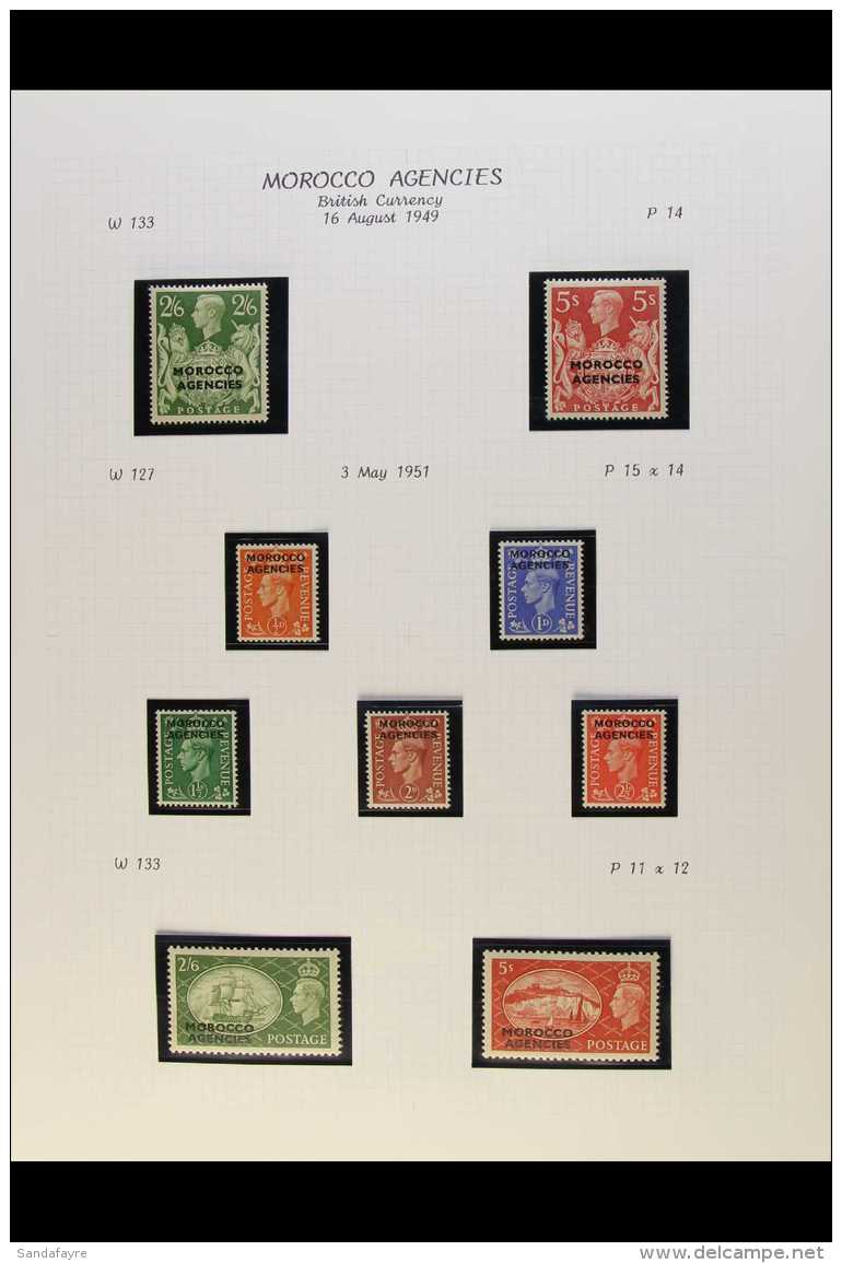 1937-51 KGVI FINE MINT COLLECTION British, Spanish &amp; French Currencies, Plus Tangier Complete For Basic KGVI... - Other & Unclassified