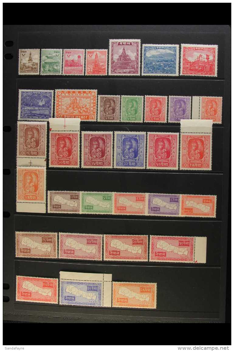 1949-64 FINE MINT / NEVER HINGED MINT COLLECTION Great Lot In Complete Sets, We See 1949 Definitives Fine Mint,... - Nepal