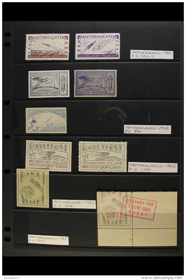 ROCKET MAIL 1934-63 ALL DIFFERENT COLLECTION Presented On Stock Pages. Each Item Identified By Ellington - Zwisler... - Other & Unclassified