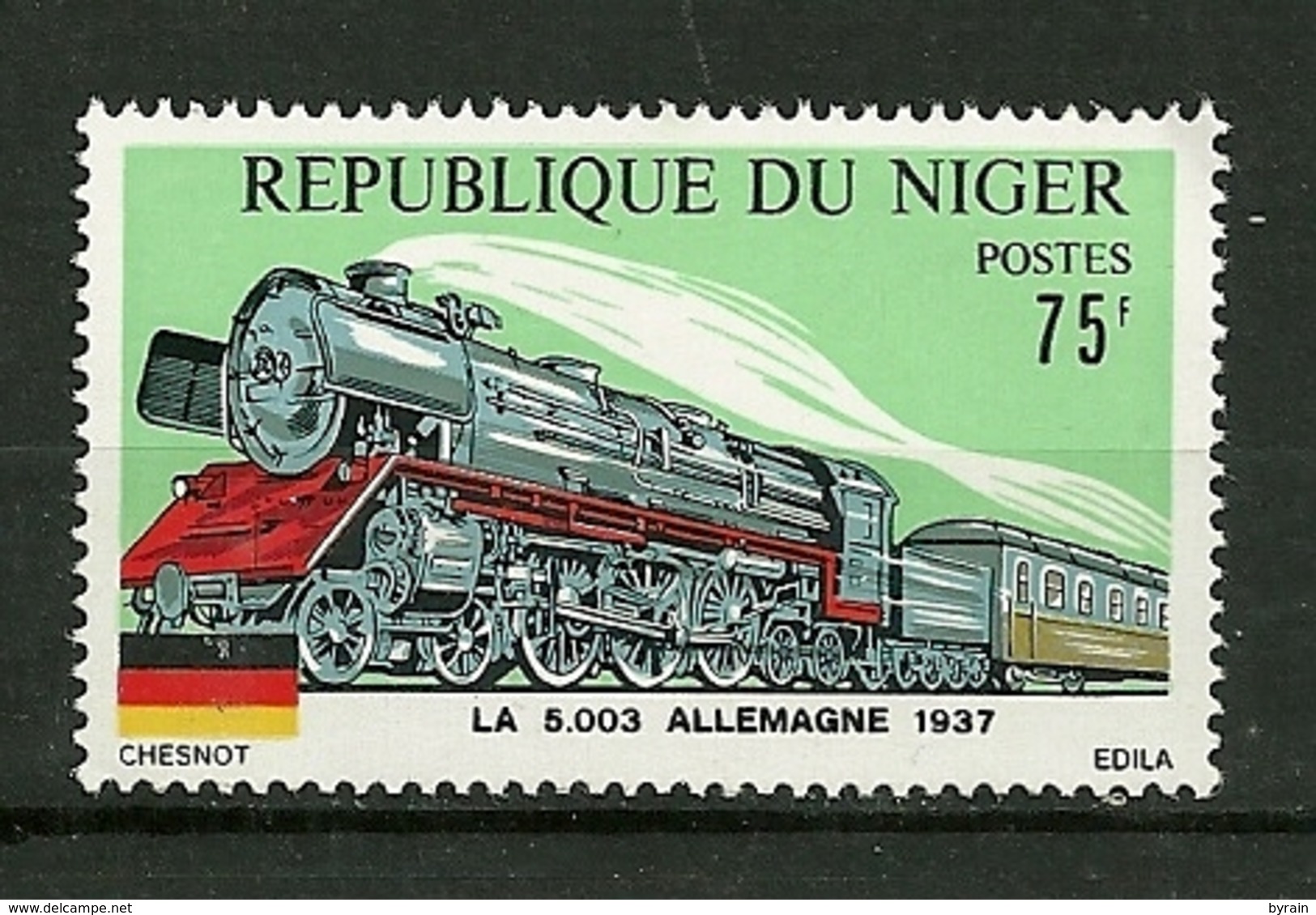 Rép. Du Niger   1975   N° 317  " Locomotive La 5003 Allemagne 1937 "        NEUF - Niger (1960-...)